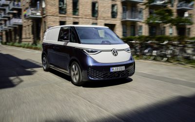 VW ID. Buzz Cargo sort og hvid